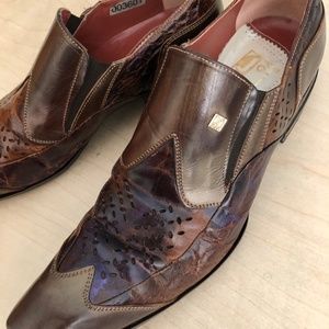 Men's Jo Ghost shoes loafers - Made in Italy, brown, purple, size 41  8